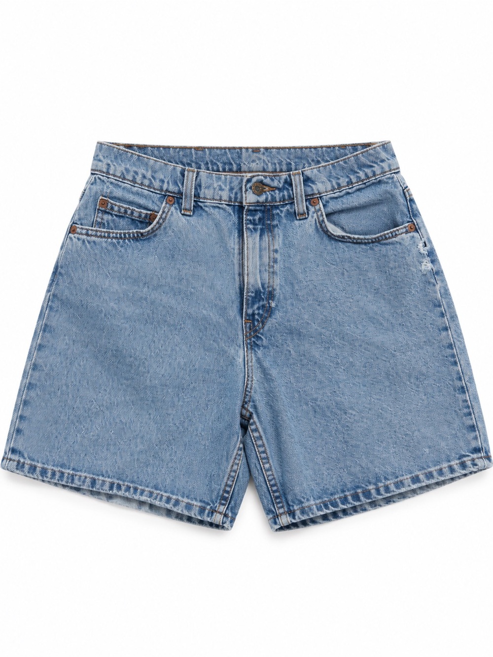 Levi’s 951 Orange Tab Relaxed Fit Light Wash Denim Shorts High Rise Cutoff